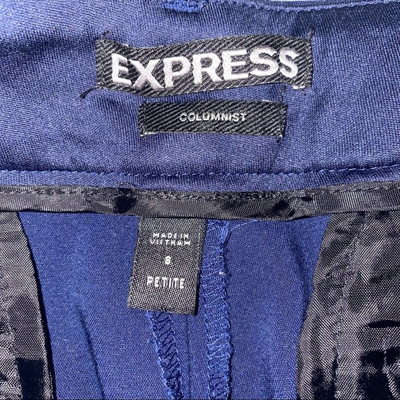 EXPRESS Navy/ Dark Blue columist straight leg dress pant - Picture 6 of 9